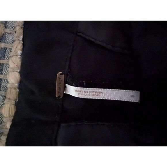 Free People Black Velour Joggers 6 Cozy 30x24 Soft Loungewear Relaxation Comfy - Picture 7 of 8